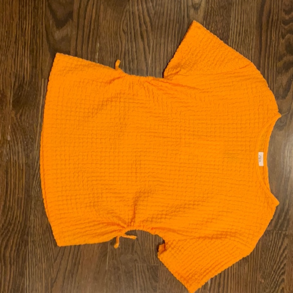Brand~Zara, Color~orange, Size~11-12